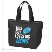 This Guy Loves His Lions Tote Bag thumb 3