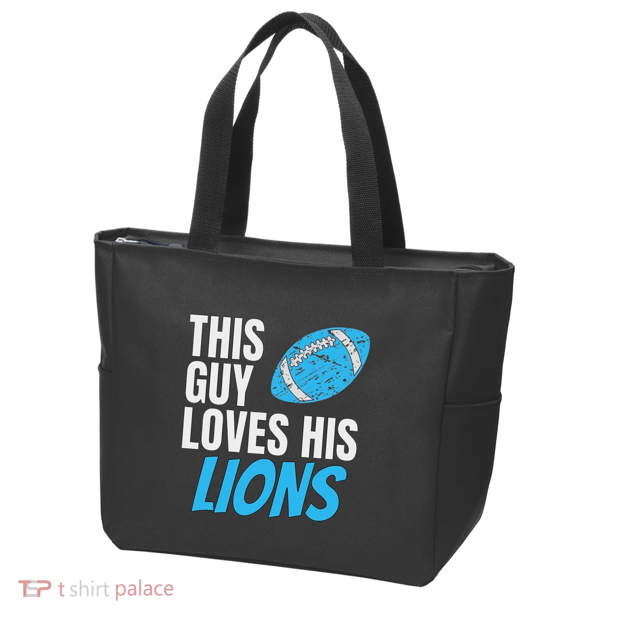 This Guy Loves His Lions Tote Bag