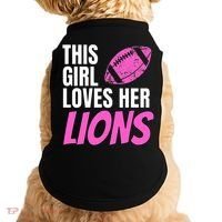 This Girl Loves Her Lions Doggie Tank thumb 0