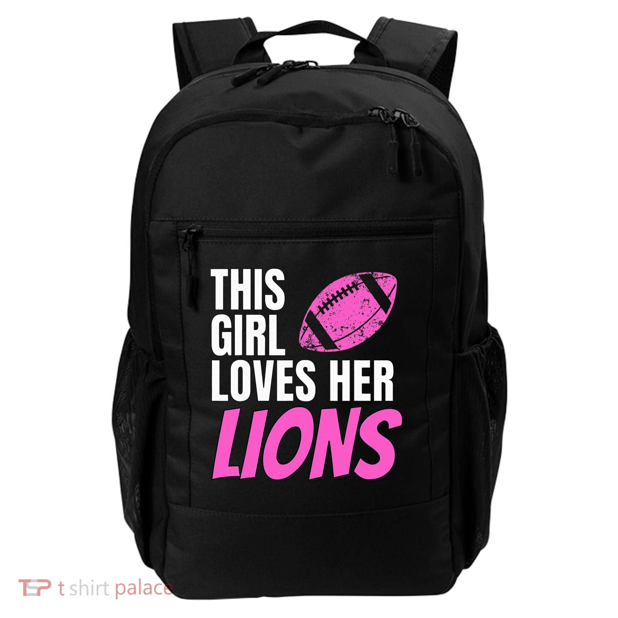 This Girl Loves Her Lions Backpack