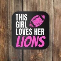This Girl Loves Her Lions Coaster thumb 0