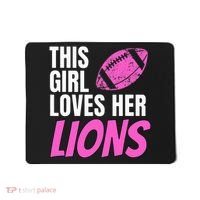 This Girl Loves Her Lions Mousepad thumb 0