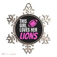 This Girl Loves Her Lions Ornament thumb 0