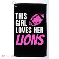 This Girl Loves Her Lions Golf Towel thumb 0