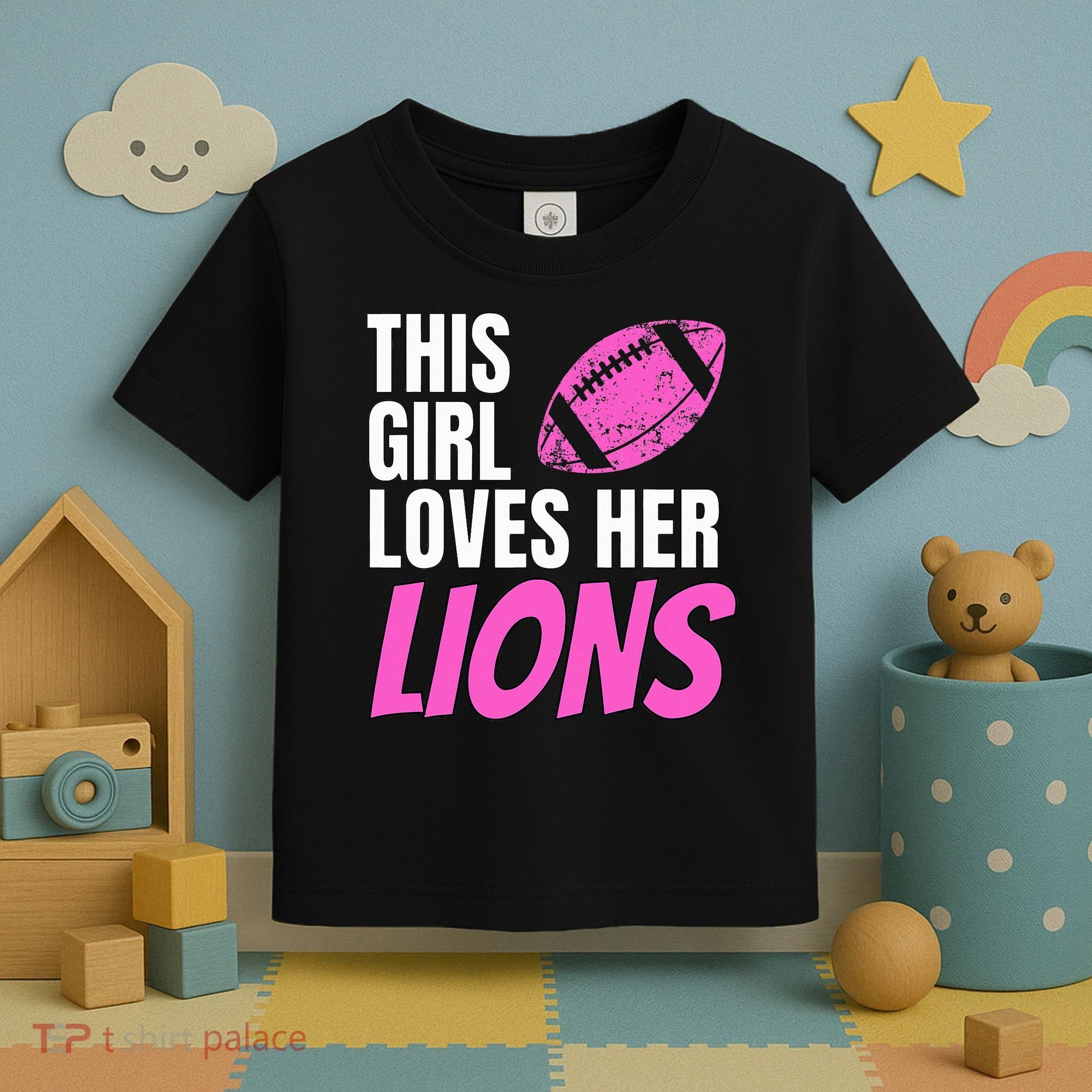 This Girl Loves Her Lions Toddler T-Shirt