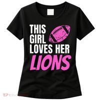 This Girl Loves Her Lions Women's T-Shirt thumb 0