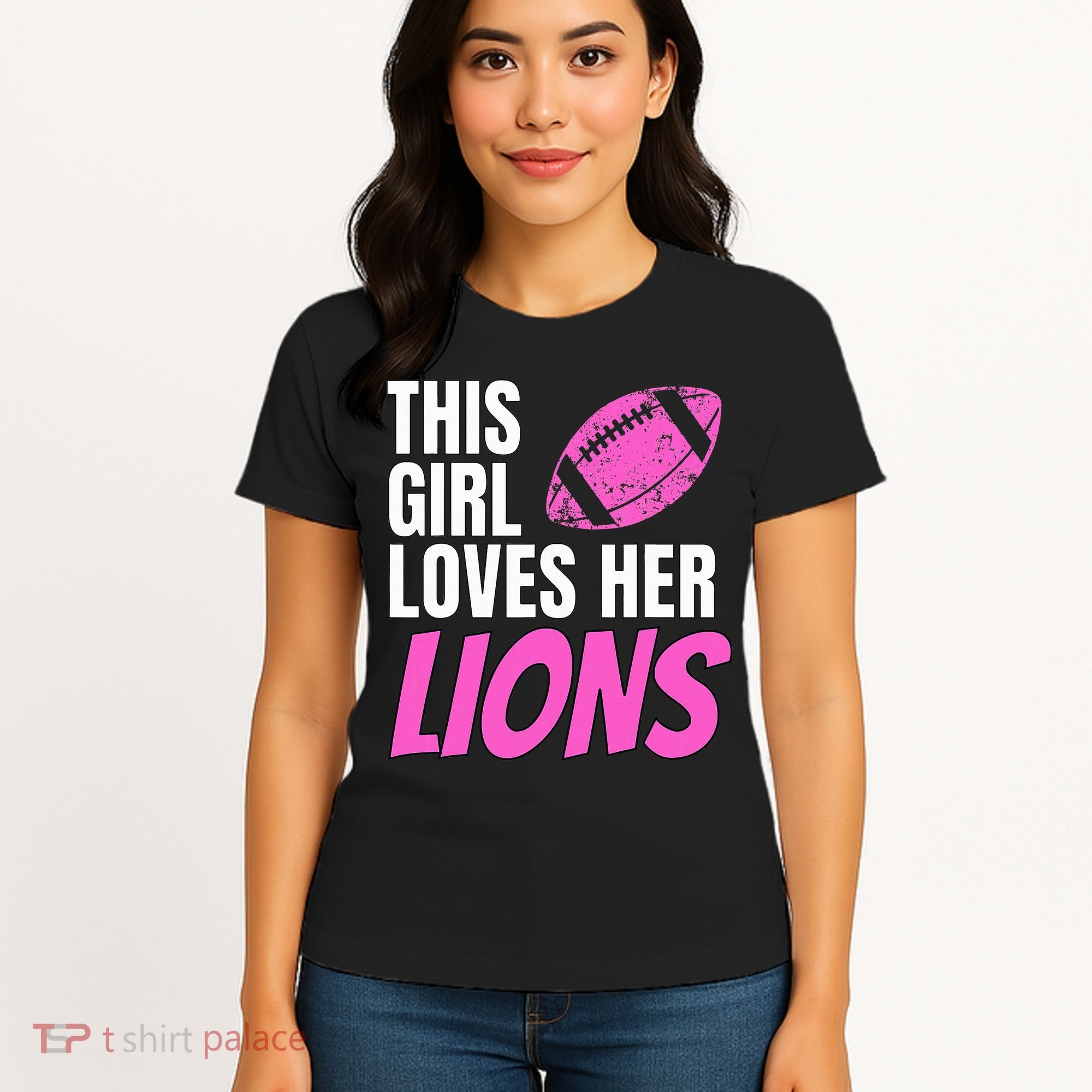 This Girl Loves Her Lions Women's T-Shirt