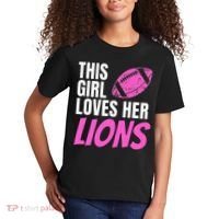 This Girl Loves Her Lions Kids T-Shirt thumb 2