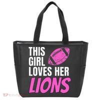 This Girl Loves Her Lions Tote Bag thumb 0
