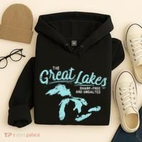 The Great Lakes Shark Free & Unsalted Summer Vacation Hoodie thumb 4