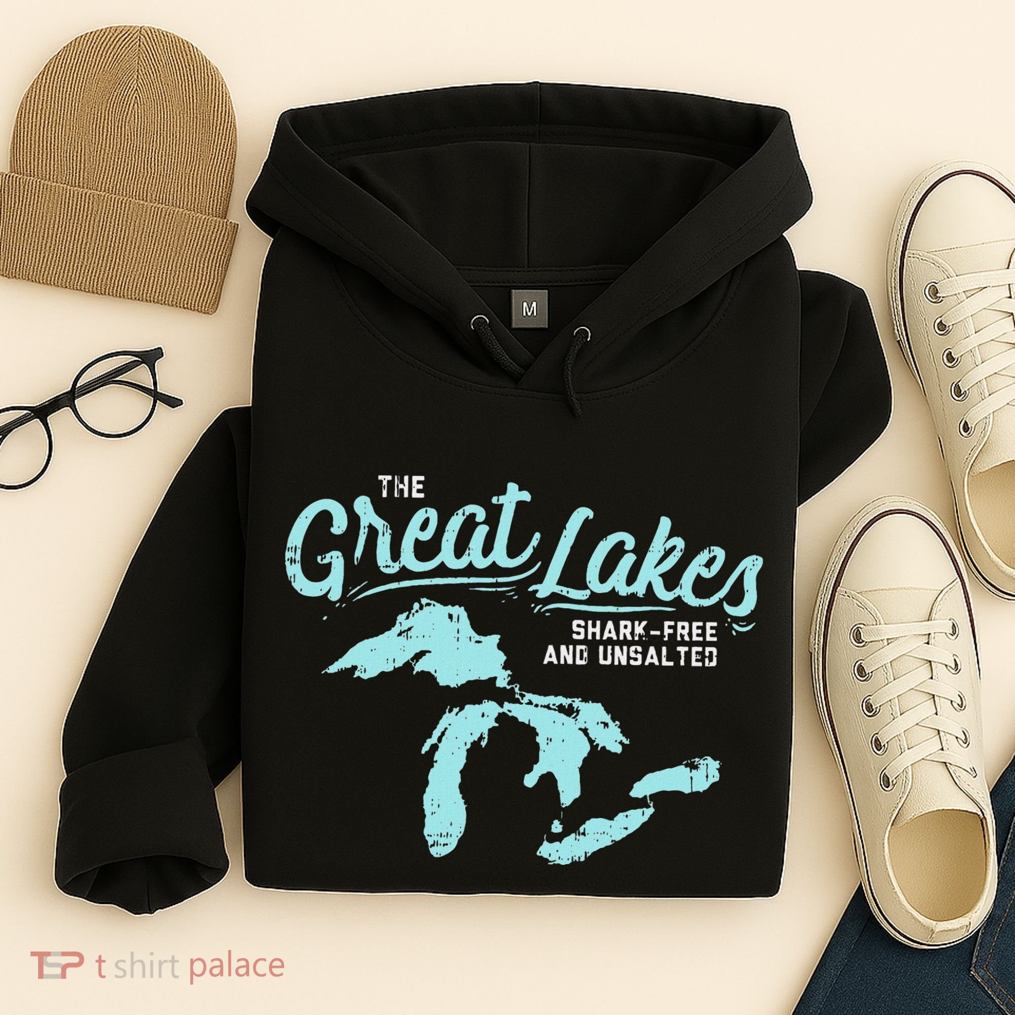 The Great Lakes Shark Free & Unsalted Summer Vacation Hoodie