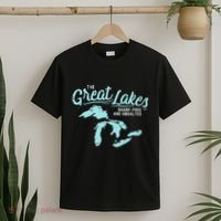 The Great Lakes Shark Free & Unsalted Summer Vacation T-Shirt thumb 2
