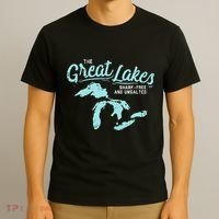 The Great Lakes Shark Free & Unsalted Summer Vacation T-Shirt thumb 3