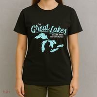 The Great Lakes Shark Free & Unsalted Summer Vacation T-Shirt thumb 4