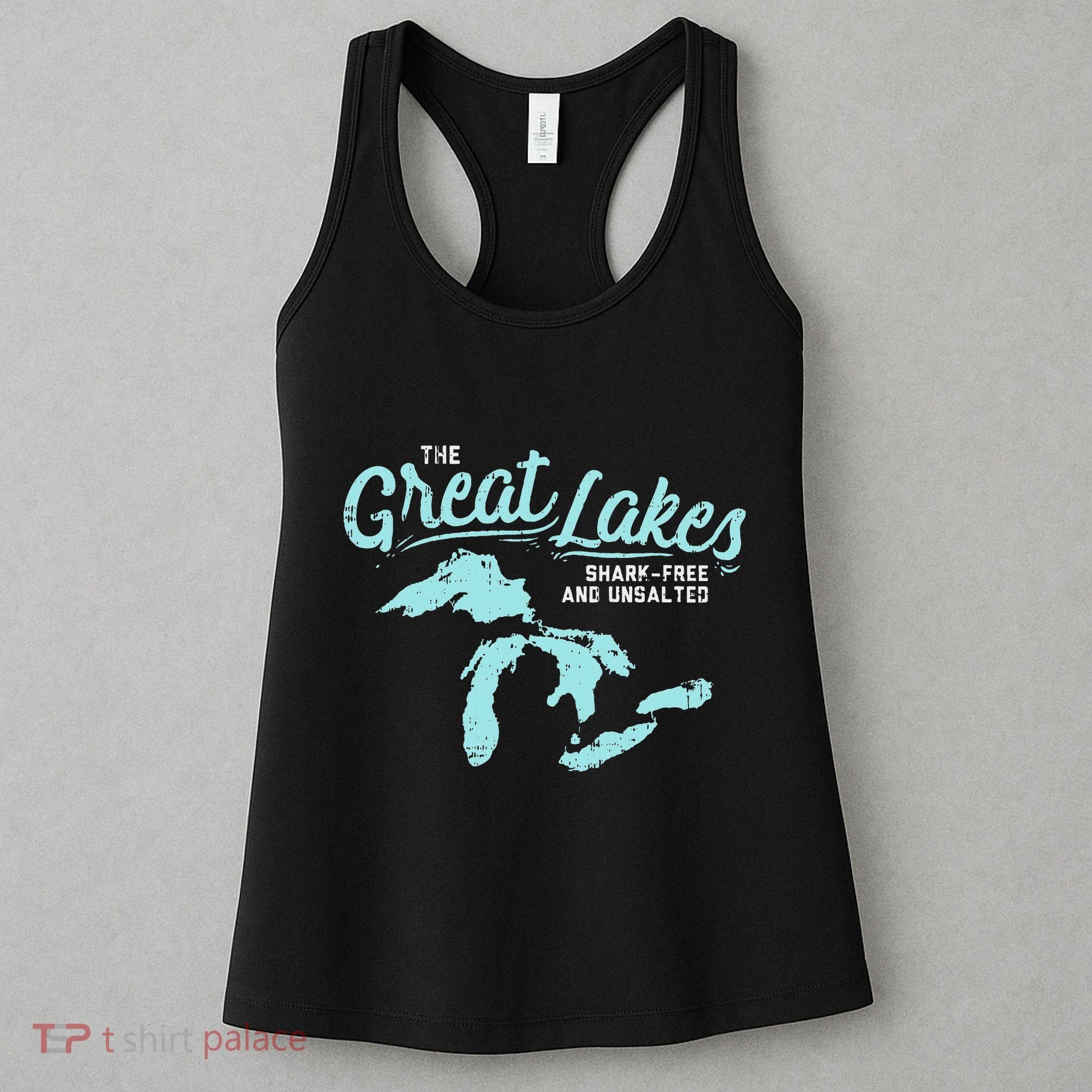The Great Lakes Shark Free & Unsalted Summer Vacation Women's Tank Top