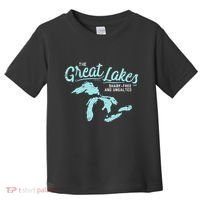 The Great Lakes Shark Free & Unsalted Summer Vacation Toddler T-Shirt thumb 0