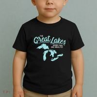 The Great Lakes Shark Free & Unsalted Summer Vacation Toddler T-Shirt thumb 2
