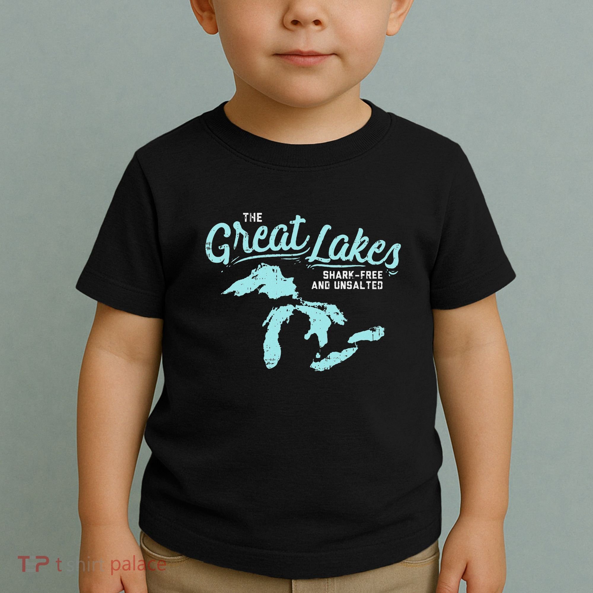 The Great Lakes Shark Free & Unsalted Summer Vacation Toddler T-Shirt