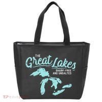 The Great Lakes Shark Free & Unsalted Summer Vacation Tote Bag thumb 0