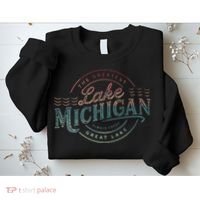 The Great Lakes Lake Michigan Lake Life theme Sweatshirt thumb 2