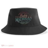 The Great Lakes Lake Michigan Lake Life theme Sustainable Bucket Hat thumb 0