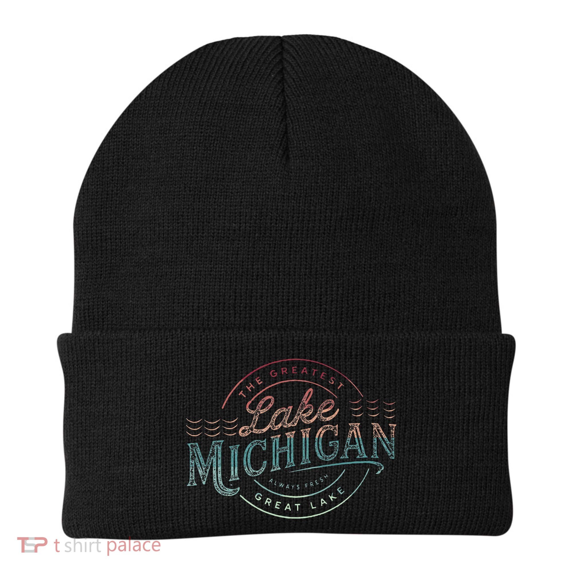 The Great Lakes Lake Michigan Lake Life theme Beanie