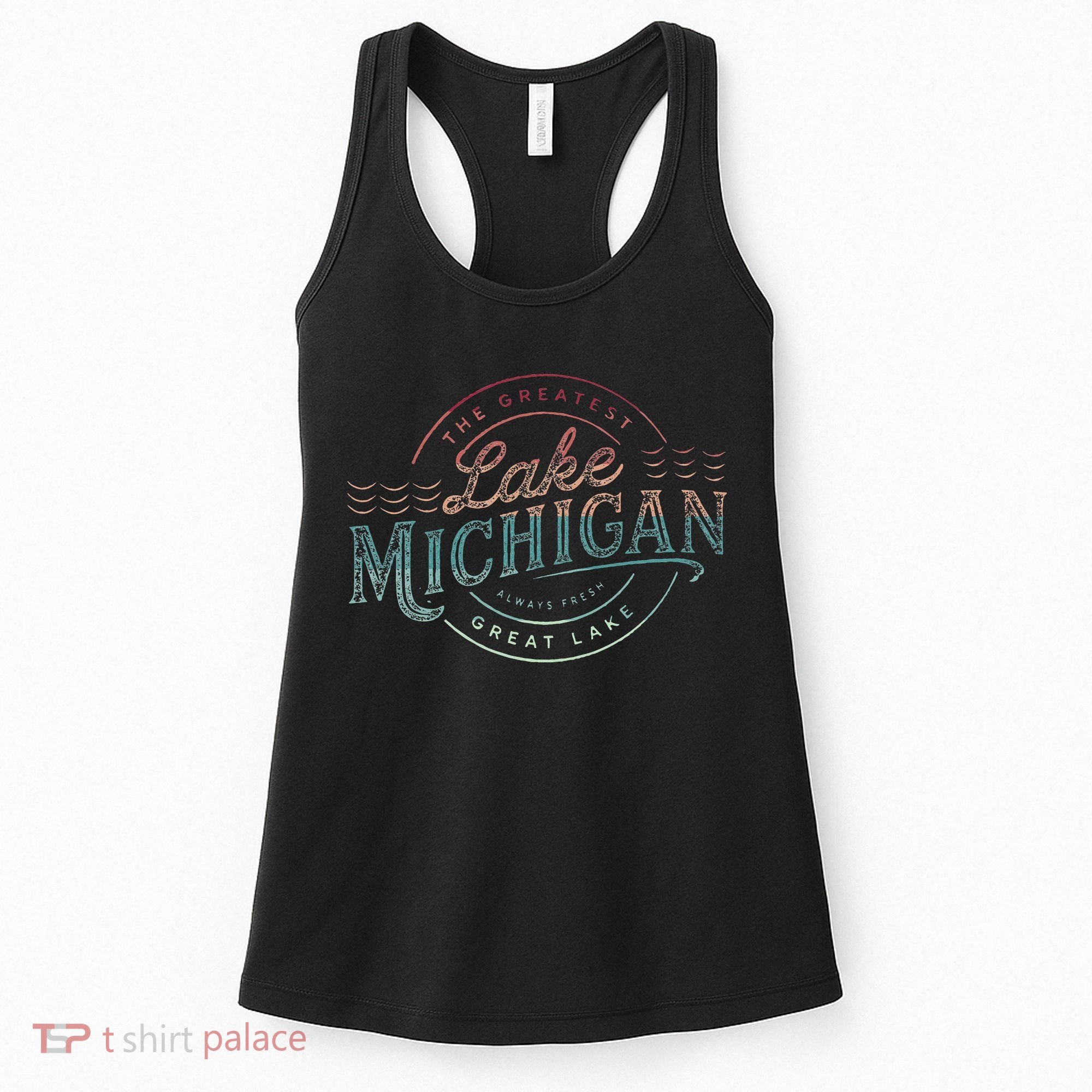 The Great Lakes Lake Michigan Lake Life theme Women's Tank Top