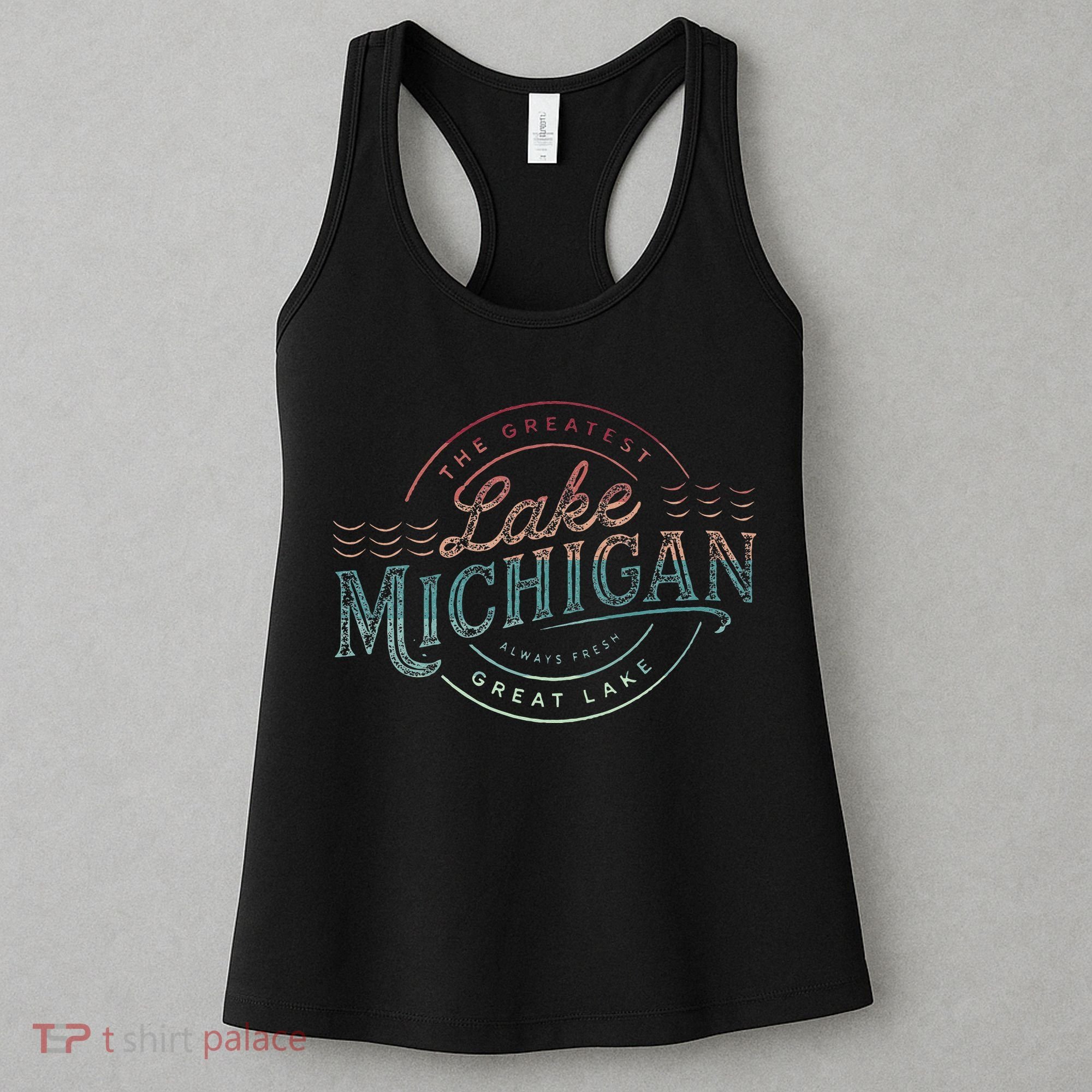The Great Lakes Lake Michigan Lake Life theme Women's Tank Top