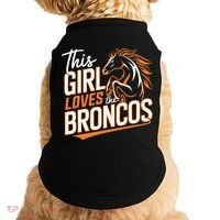 This Girl Loves The Broncos Doggie Tank thumb 0