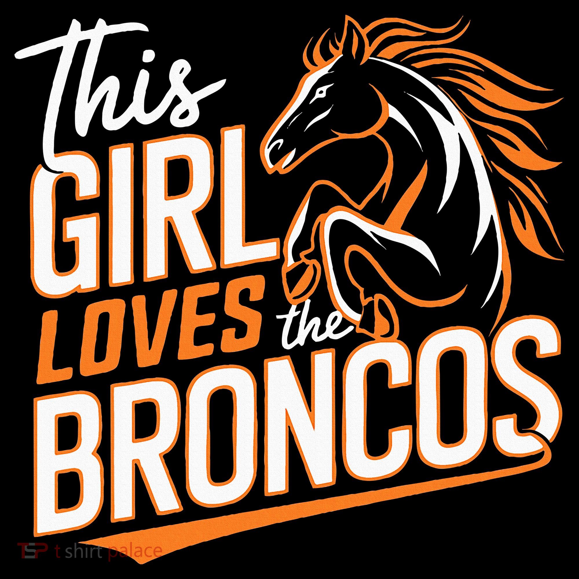 This Girl Loves The Broncos Women's Hoodie