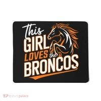 This Girl Loves The Broncos Mousepad thumb 0