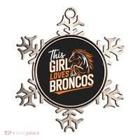 This Girl Loves The Broncos Ornament thumb 0