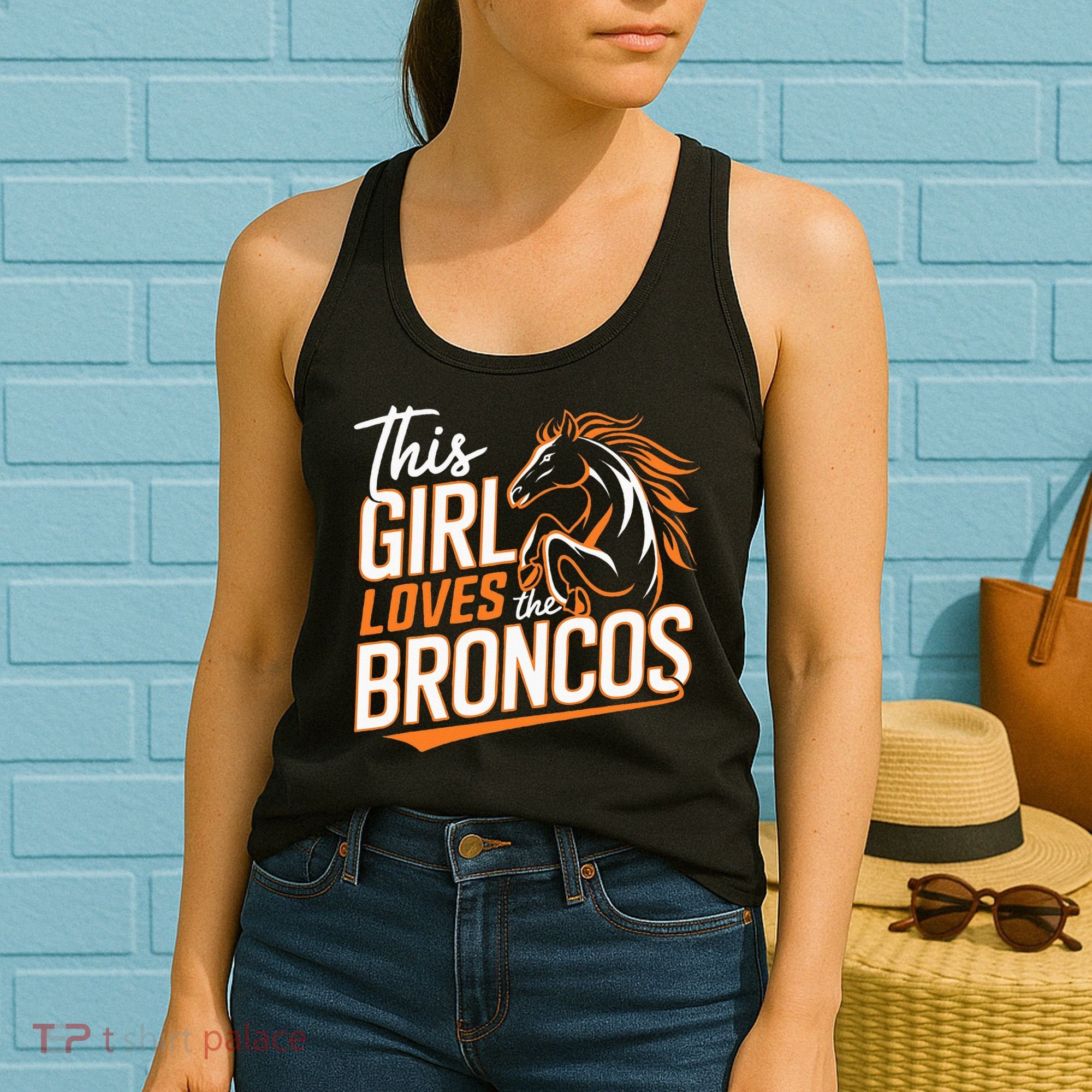 This Girl Loves The Broncos Women's Tank Top