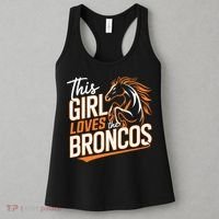 This Girl Loves The Broncos Women's Tank Top thumb 3