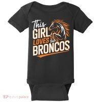 This Girl Loves The Broncos Baby Bodysuit thumb 0
