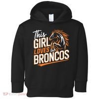 This Girl Loves The Broncos Toddler Hoodie thumb 0