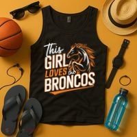 This Girl Loves The Broncos Tank Top thumb 4