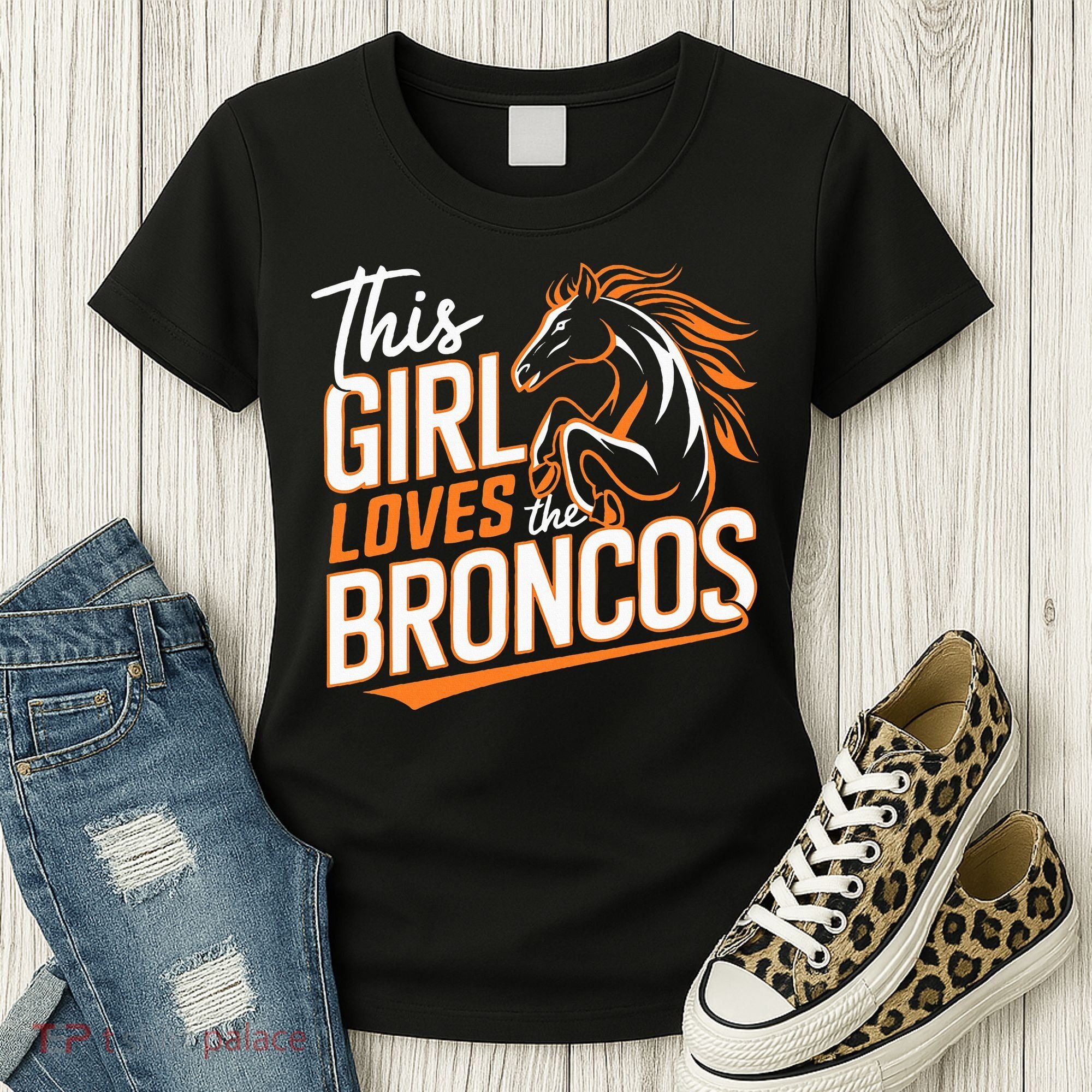 This Girl Loves The Broncos Women's T-Shirt