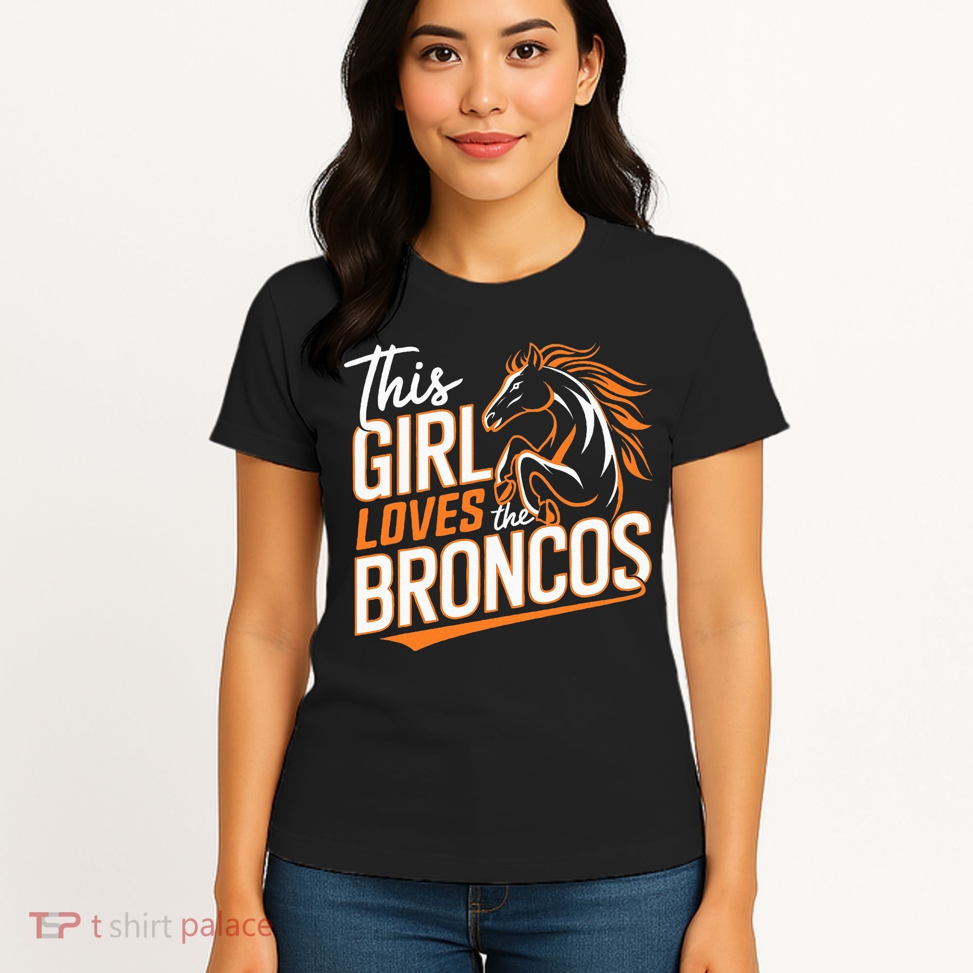 This Girl Loves The Broncos Women's T-Shirt
