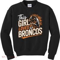 This Girl Loves The Broncos Kids Sweatshirt thumb 0