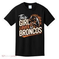 This Girl Loves The Broncos Kids T-Shirt thumb 0
