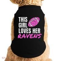 This Girl Loves Her Raven Doggie Tank thumb 0
