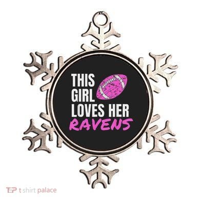 This Girl Loves Her Raven Ornament