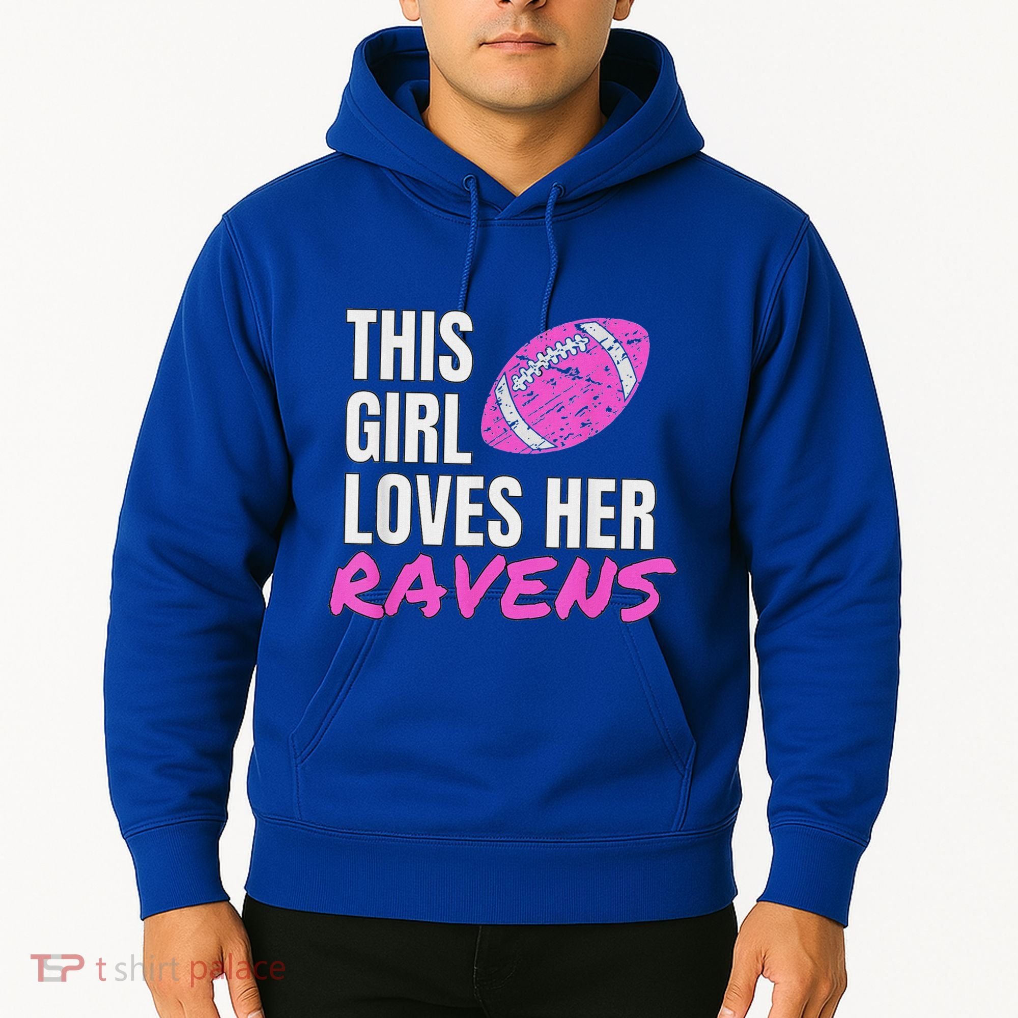 This Girl Loves Her Raven Hoodie
