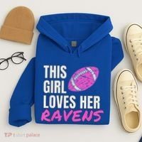 This Girl Loves Her Raven Hoodie thumb 4