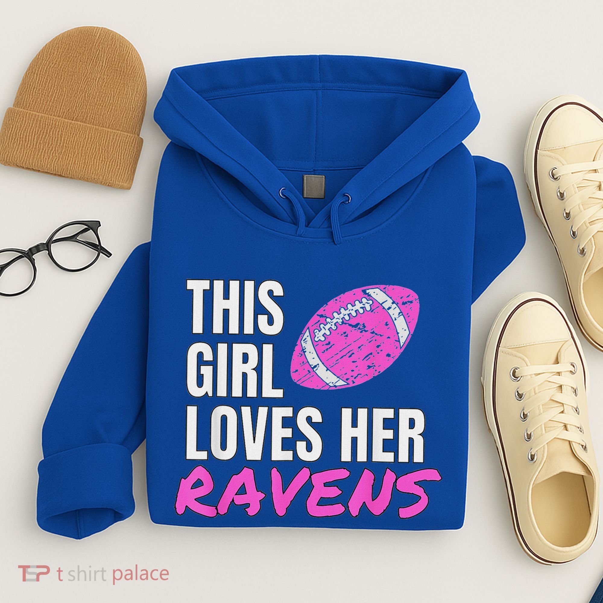 This Girl Loves Her Raven Hoodie
