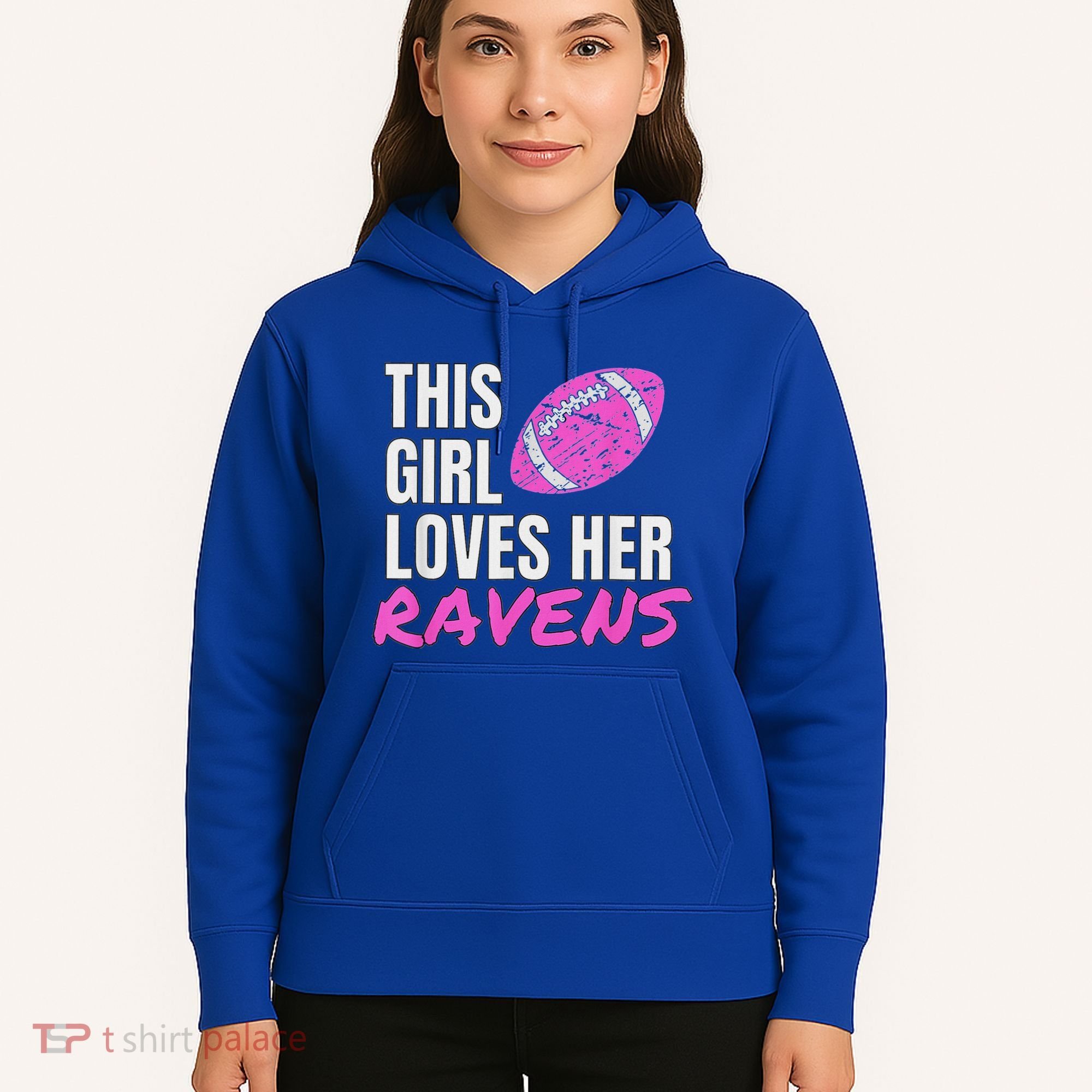 This Girl Loves Her Raven Hoodie