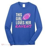 This Girl Loves Her Raven Long Sleeve Shirt thumb 0