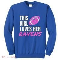 This Girl Loves Her Raven Sweatshirt thumb 0