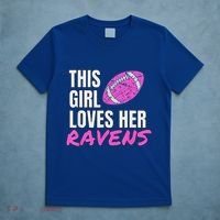 This Girl Loves Her Raven T-Shirt thumb 5